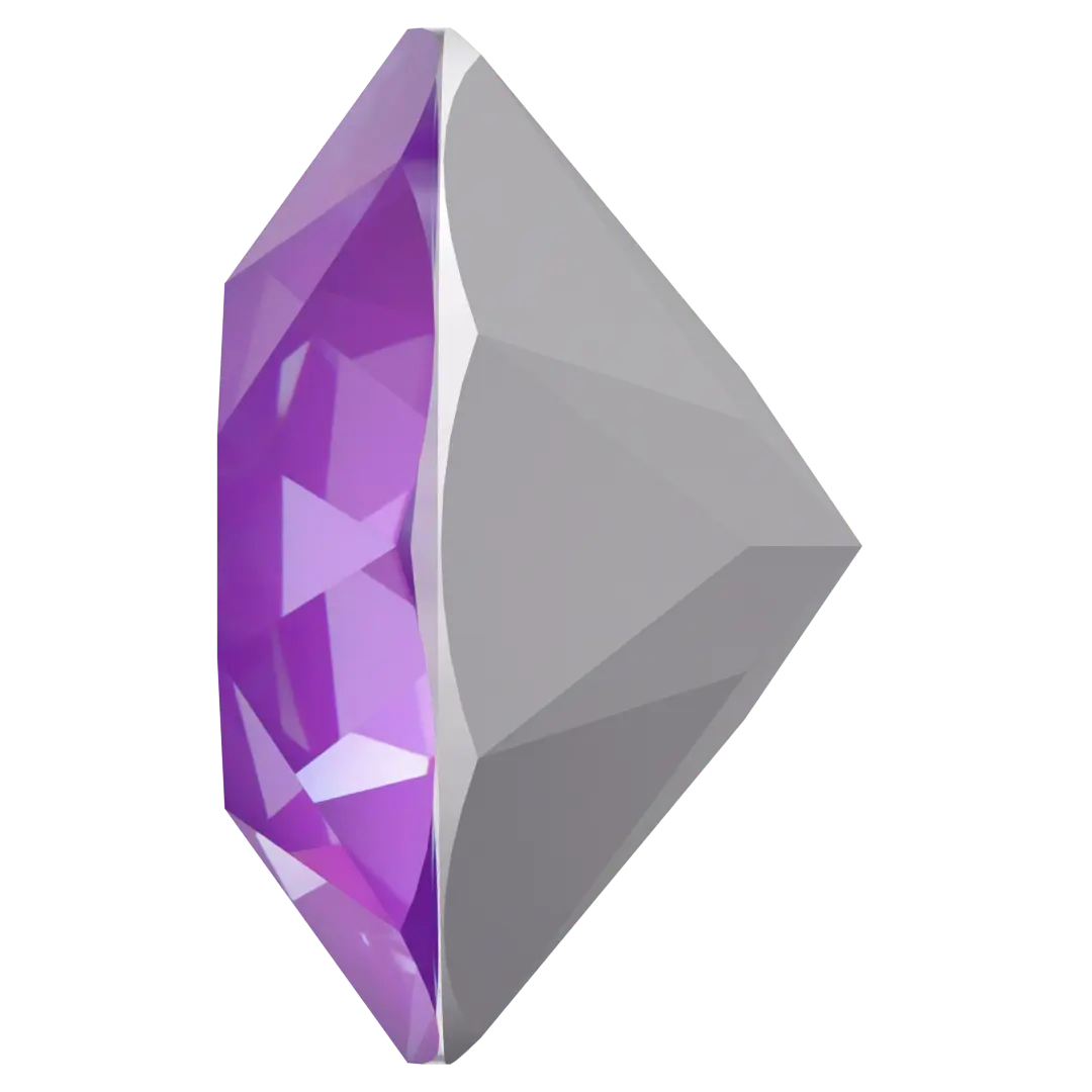 Serinity Chatons Round Stones (1028 & 1088) Crystal Electric Violet Ignite UNFOILED - Bluestreak Crystals