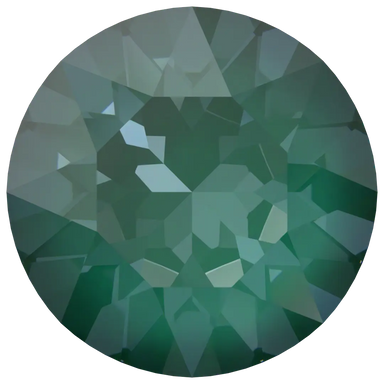 Swarovski Chatons Round Stones (1028 & 1088) Crystal Pine Green Ignite UNFOILED - Bluestreak Crystals