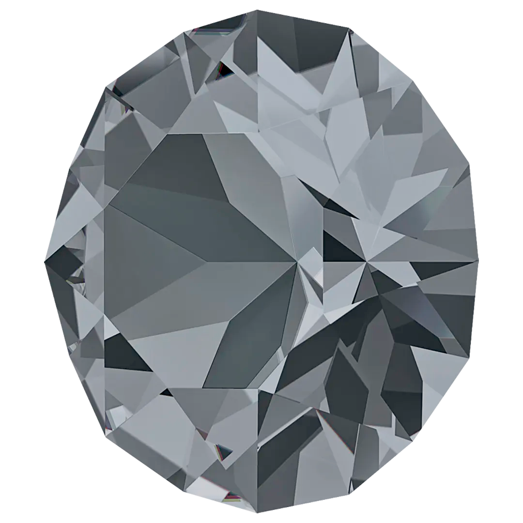 Swarovski Chatons Round Stones (1028 & 1088) Crystal Silver Night - Bluestreak Crystals