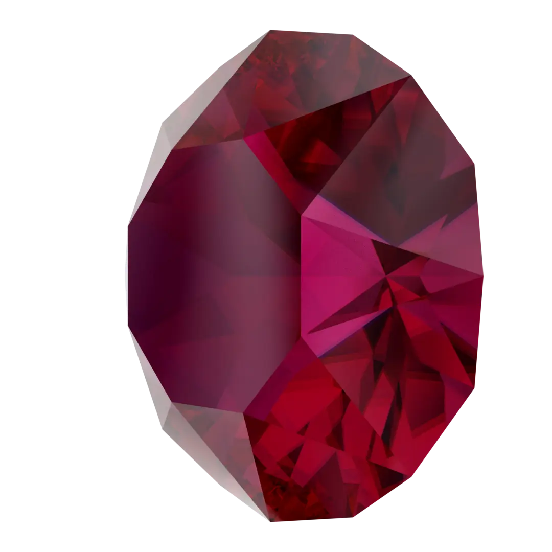 Swarovski Chatons Round Stones (1028 & 1088) Scarlet Ignite UNFOILED - Bluestreak Crystals
