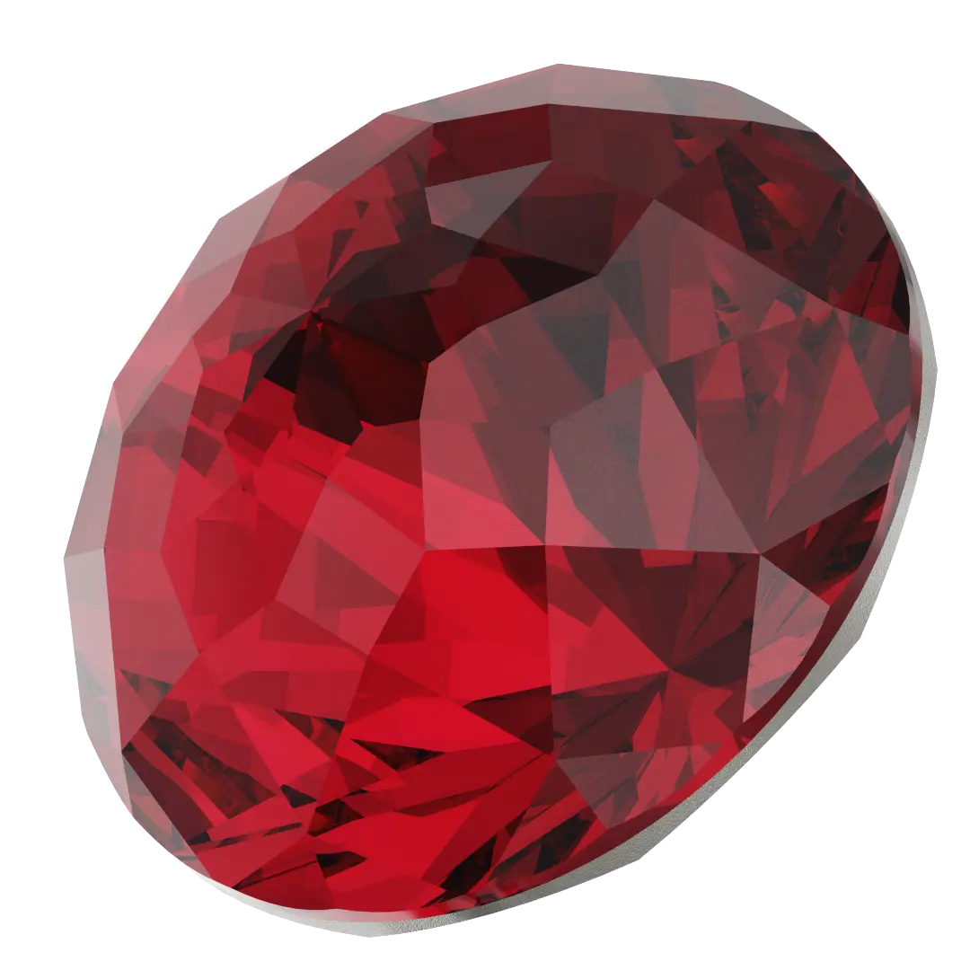 Swarovski Chatons Round Stones Dome (1400) Scarlet - Bluestreak Crystals