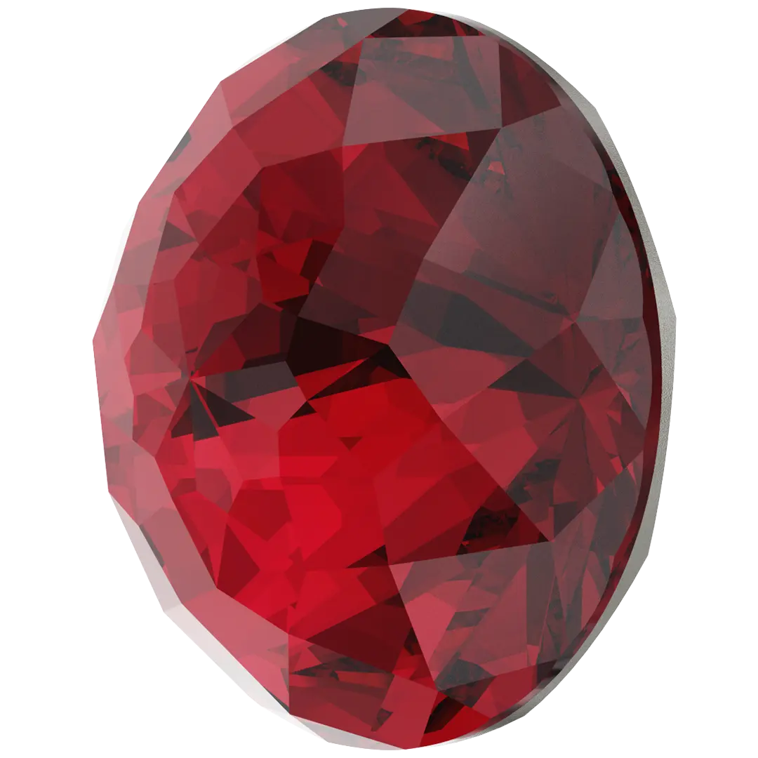 Swarovski Chatons Round Stones Dome (1400) Scarlet - Bluestreak Crystals