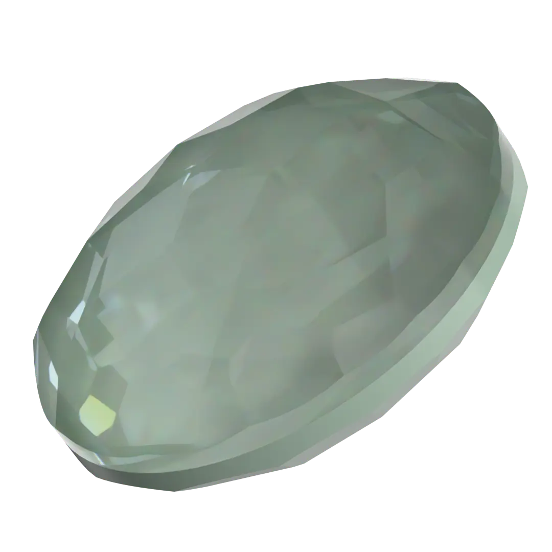 Swarovski Chatons Round Stones Fantasy (1383) Crystal Agave Ignite UNFOILED - Bluestreak Crystals
