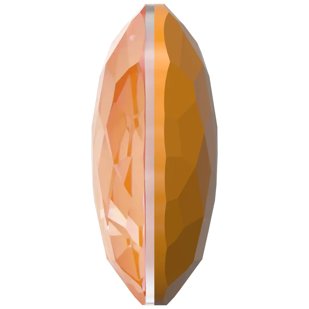 Serinity Chatons Round Stones Thin (1383) Crystal Mango Ignite UNFOILED - Bluestreak Crystals