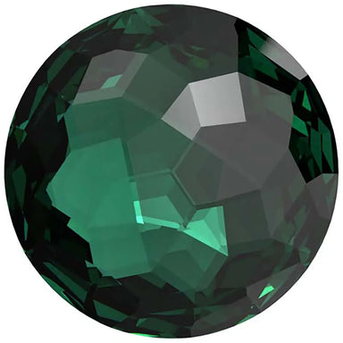 Swarovski Chatons Round Stones Fantasy (1383) Emerald - Bluestreak Crystals