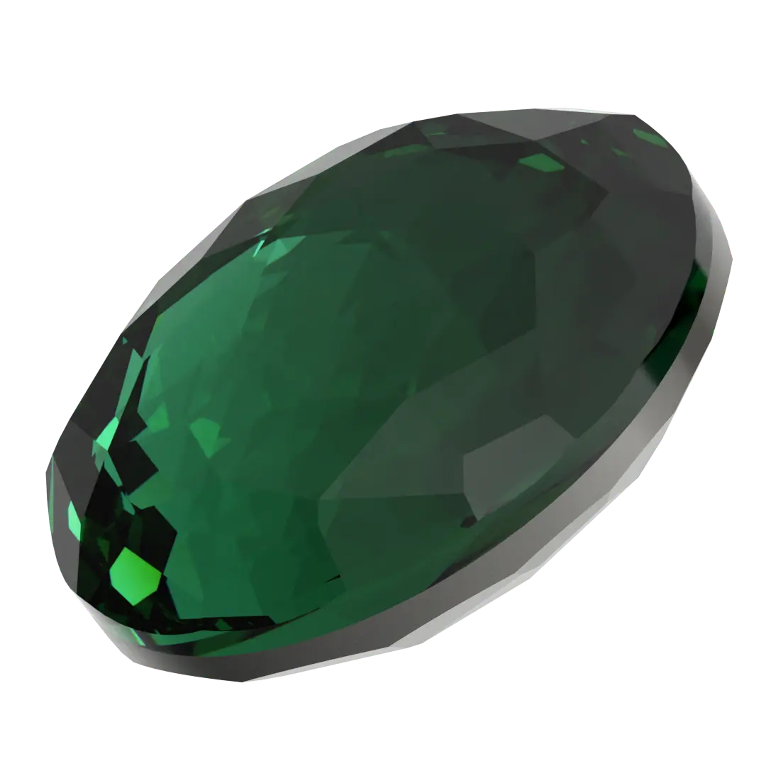 Serinity Chatons Round Stones Thin (1383) Majestic Green - Bluestreak Crystals