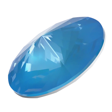 Swarovski Chatons Round Stones Rivoli (1122) Crystal Electric Blue Ignite UNFOILED - Bluestreak Crystals