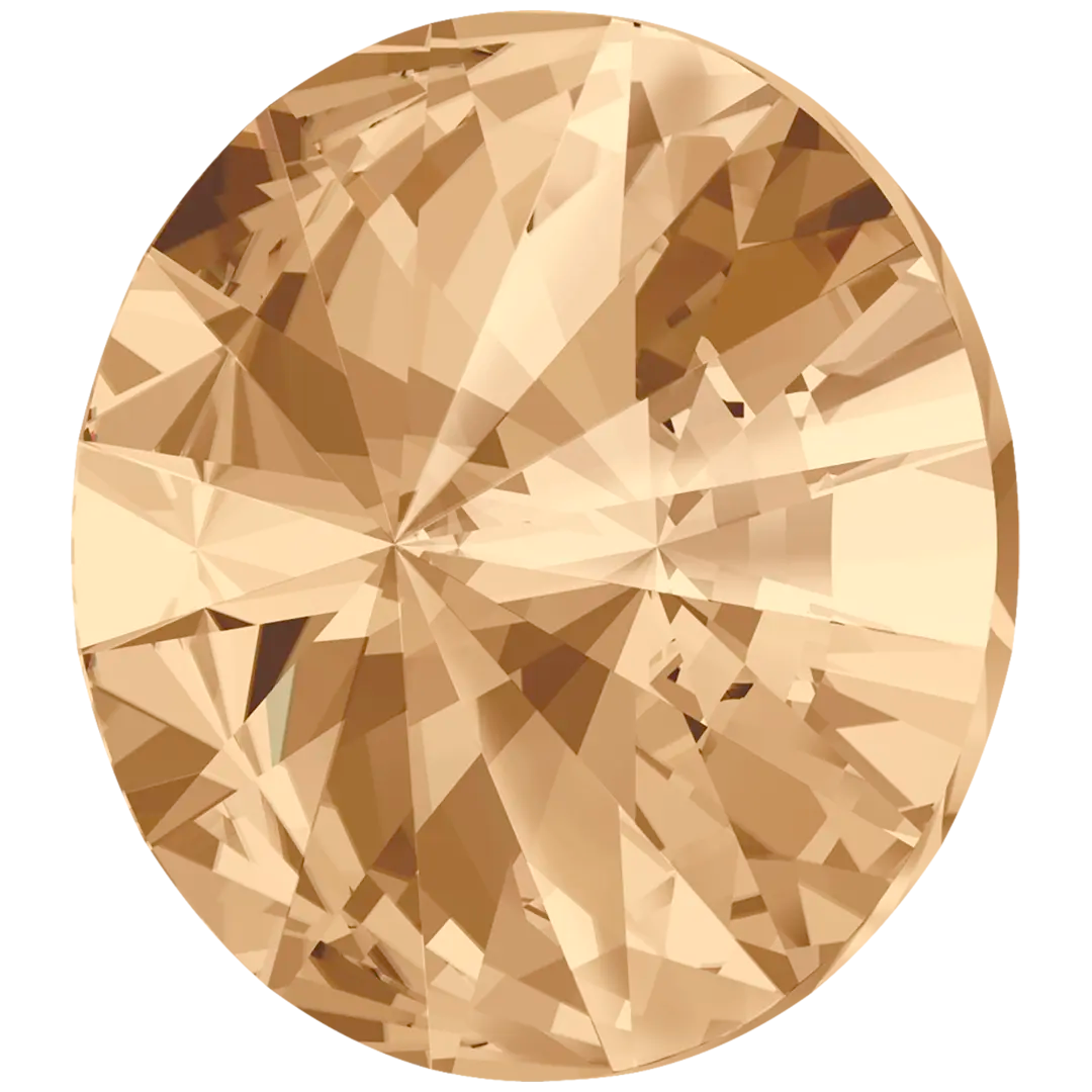 Swarovski Chatons Round Stones Rivoli (1122) Crystal Golden Shadow - Bluestreak Crystals