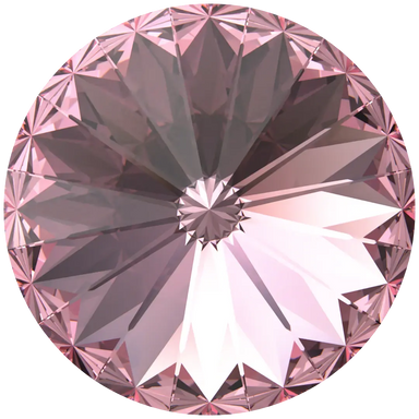 Swarovski Chatons Round Stones Rivoli (1122) Light Rose - Bluestreak Crystals