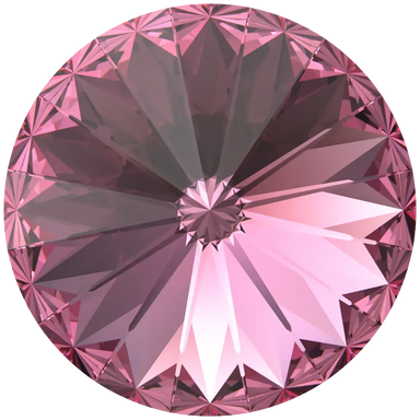 Swarovski Chatons Round Stones Rivoli (1122) Rose - Bluestreak Crystals