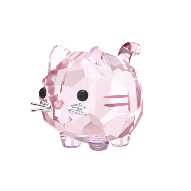 Swarovski Chubby Cats Pink Cat - Bluestreak Crystals