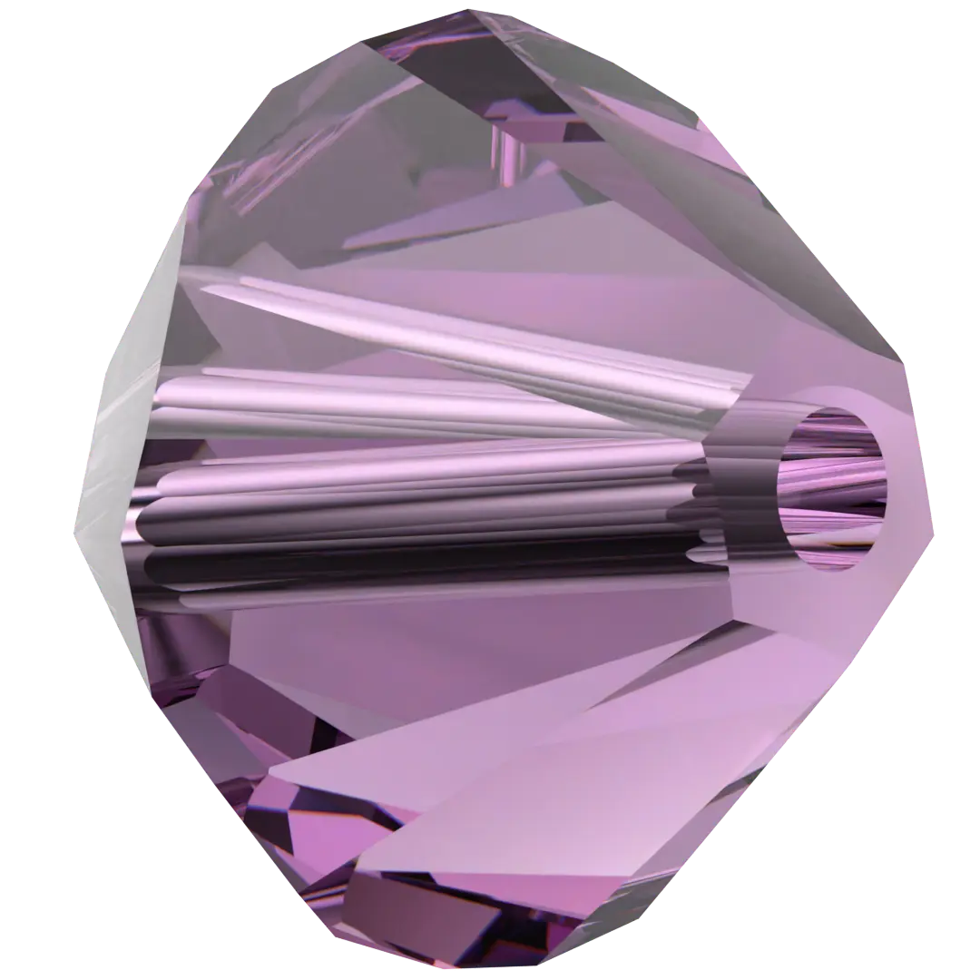 Swarovski Crystal Beads Bicone (5328) Amethyst - Bluestreak Crystals