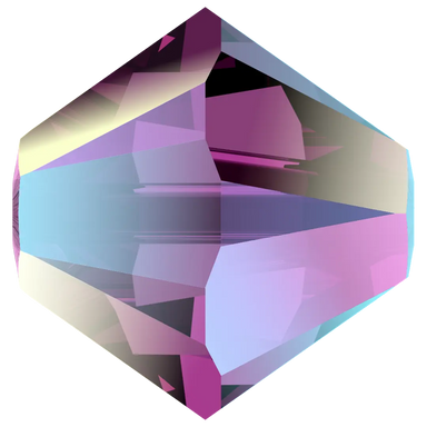 Swarovski Crystal Beads Bicone (5328) Amethyst Shimmer 2X - Bluestreak Crystals