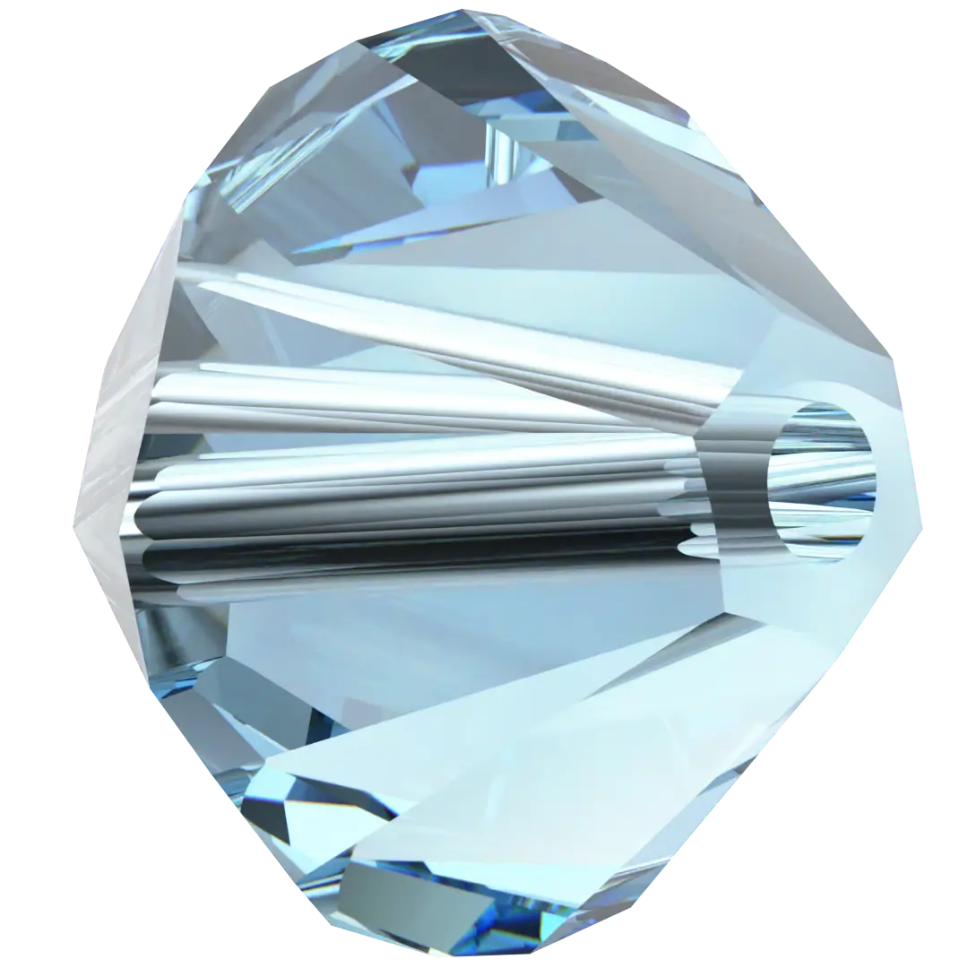 Swarovski Crystal Beads Bicone (5328) Aquamarine - Bluestreak Crystals