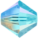 Swarovski Crystal Beads Bicone (5328) Aquamarine AB - Bluestreak Crystals