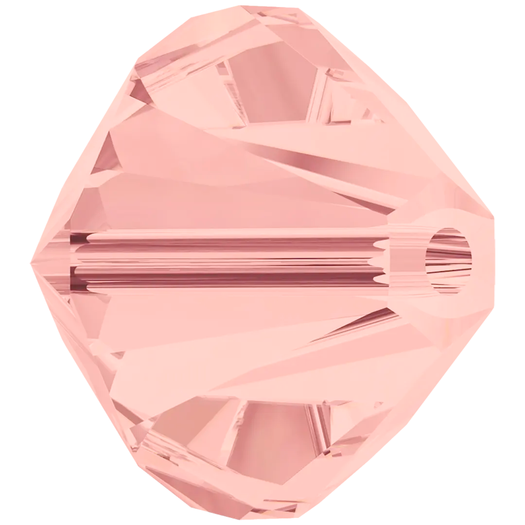 Swarovski Crystal Beads Bicone (5328) Blush Rose - Bluestreak Crystals