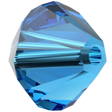Swarovski Crystal Beads Bicone (5328) Capri Blue - Bluestreak Crystals