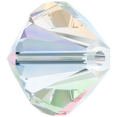 Serinity Crystal Beads Bicone (5328) Crystal AB - Bluestreak Crystals