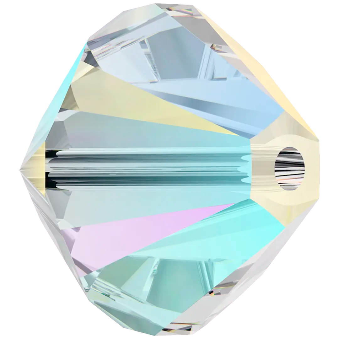Swarovski Crystal Beads Bicone (5328) Crystal Shimmer 2X - Bluestreak Crystals