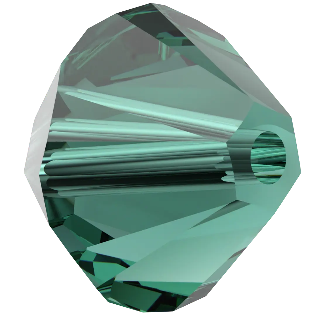 Swarovski Crystal Beads Bicone (5328) Emerald - Bluestreak Crystals