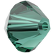 Swarovski Crystal Beads Bicone (5328) Emerald - Bluestreak Crystals