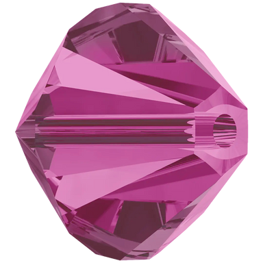 Serinity Crystal Beads Bicone (5328) Fuchsia - Bluestreak Crystals