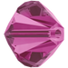 Serinity Crystal Beads Bicone (5328) Fuchsia - Bluestreak Crystals