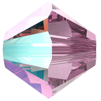 Swarovski Crystal Beads Bicone (5328) Light Amethyst Shimmer - Bluestreak Crystals