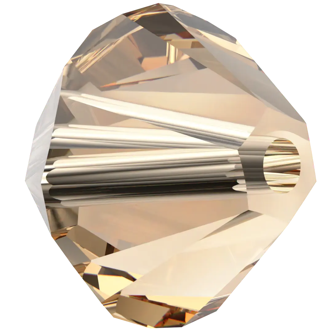 Swarovski Crystal Beads Bicone (5328) Light Colorado Topaz - Bluestreak Crystals