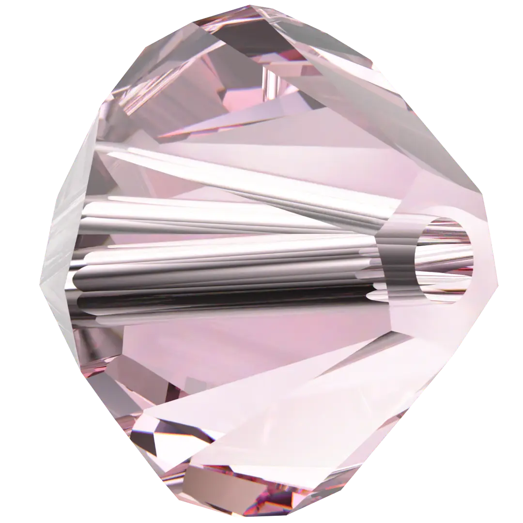 Swarovski Crystal Beads Bicone (5328) Light Rose - Bluestreak Crystals
