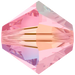 Swarovski Crystal Beads Bicone (5328) Light Rose AB 2X - Bluestreak Crystals