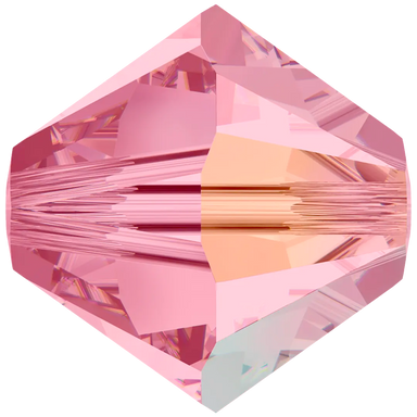 Swarovski Crystal Beads Bicone (5328) Light Rose AB - Bluestreak Crystals