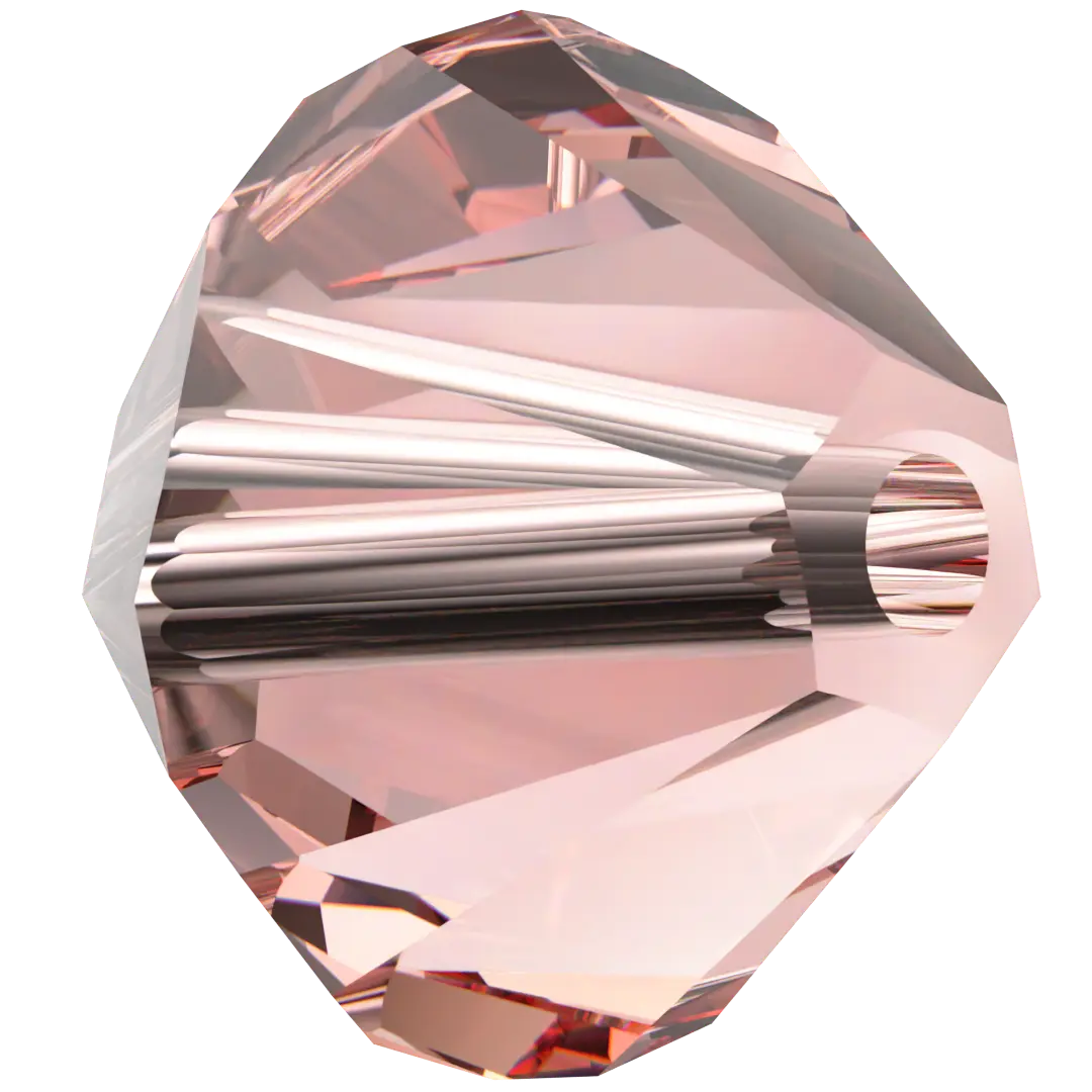 Swarovski Crystal Beads Bicone (5328) Rose Peach - Bluestreak Crystals