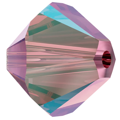 Swarovski Crystal Beads Bicone (5328) Rose Shimmer 2X - Bluestreak Crystals