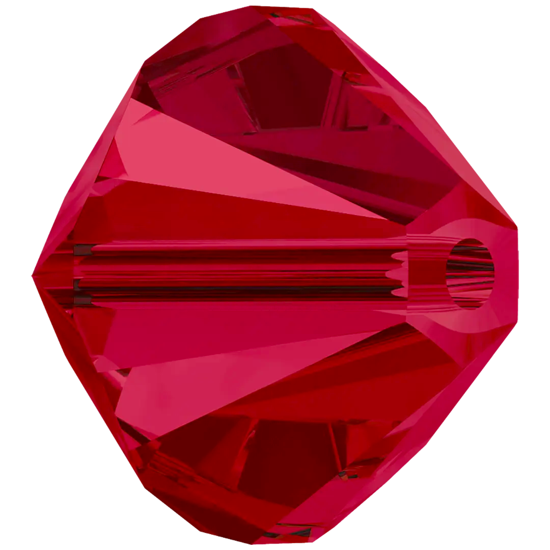 Serinity Crystal Beads Bicone (5328) Ruby - Bluestreak Crystals