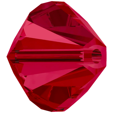Serinity Crystal Beads Bicone (5328) Ruby - Bluestreak Crystals