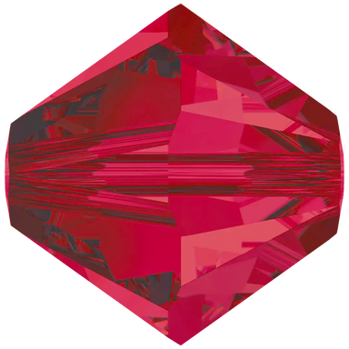 Serinity Crystal Beads Bicone (5328) Ruby - Bluestreak Crystals