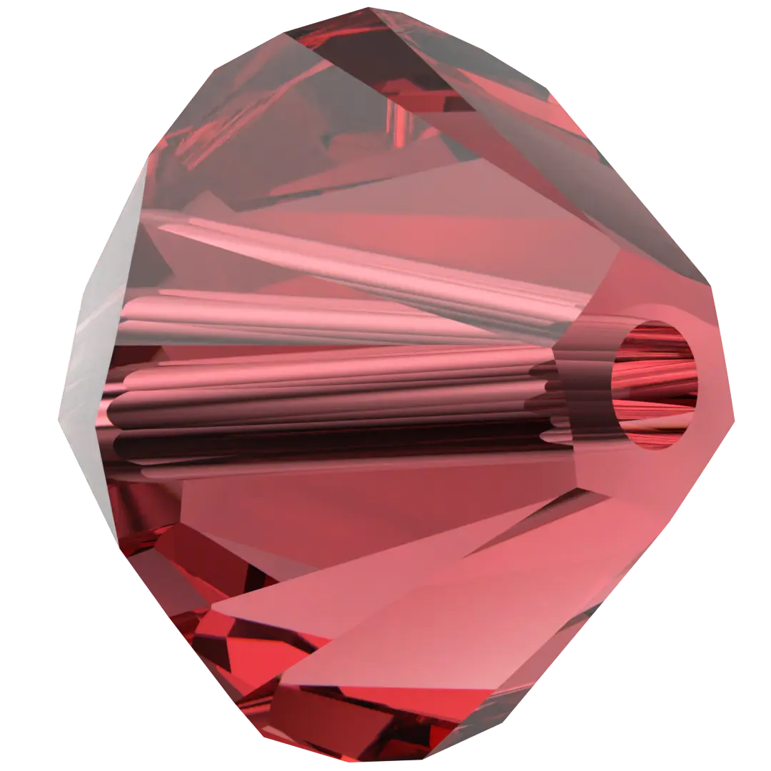 Swarovski Crystal Beads Bicone (5328) Scarlet - Bluestreak Crystals