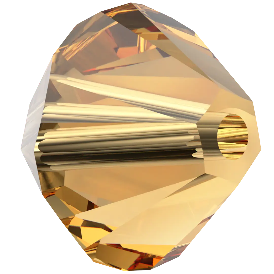 Swarovski Crystal Beads Bicone (5328) Topaz - Bluestreak Crystals