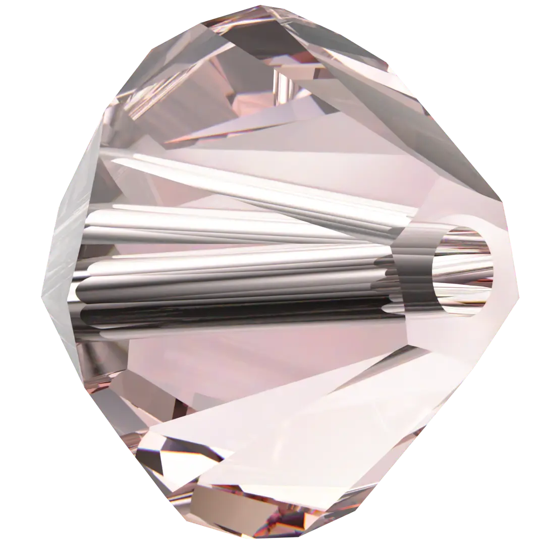 Swarovski Crystal Beads Bicone (5328) Vintage Rose - Bluestreak Crystals