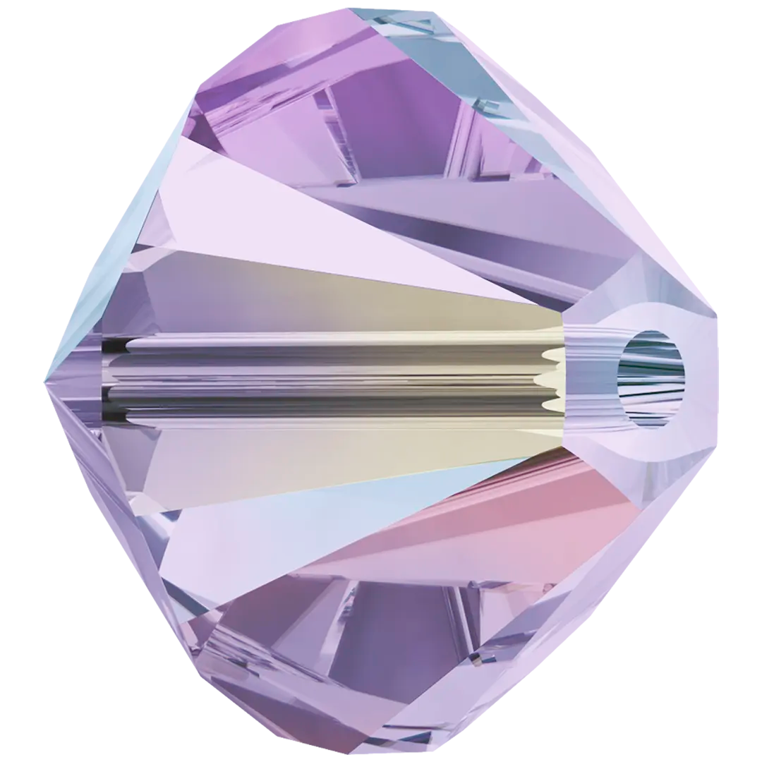 Swarovski Crystal Beads Bicone (5328) Violet AB - Bluestreak Crystals