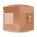 Swarovski Crystal Beads Cube (5601) Crystal Rose Gold 2X - Bluestreak Crystals