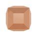 Swarovski Crystal Beads Cube (5601) Crystal Rose Gold 2X - Bluestreak Crystals