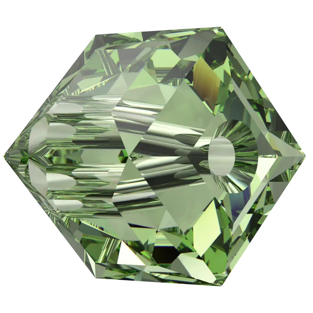 Swarovski Crystal Beads Cube (5601) Recreated Peridot - Bluestreak Crystals