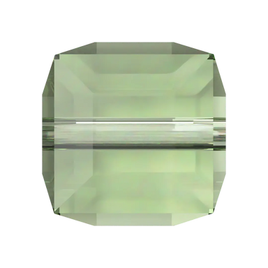 Swarovski Crystal Beads Cube (5601) Recreated Peridot - Bluestreak Crystals