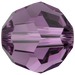 Swarovski Crystal Beads Round (5000) Amethyst - Bluestreak Crystals