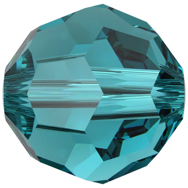 Swarovski Crystal Beads Round (5000) Blue Zircon - Bluestreak Crystals