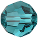 Swarovski Crystal Beads Round (5000) Blue Zircon - Bluestreak Crystals