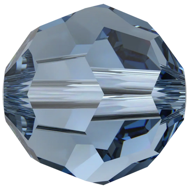 Swarovski Crystal Beads Round (5000) Denim Blue - Bluestreak Crystals
