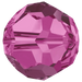 Swarovski Crystal Beads Round (5000) Fuchsia - Bluestreak Crystals